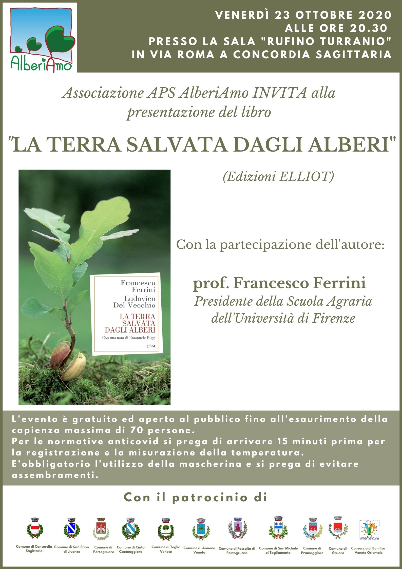 "La terra salvata dagli alberi": presentazione del libro del prof. Francesco Ferrini (in videoconferenza)
