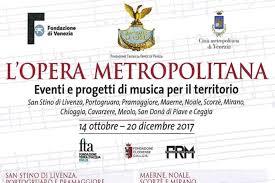 L'Opera metropolitana. Eventi e progetti di musica per il territorio