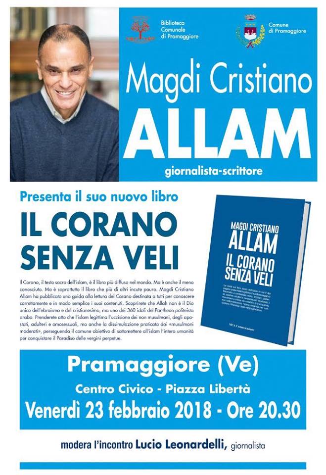 "Il Corano senza veli": Magdi Cristiano Allam presenta il suo nuovo libro