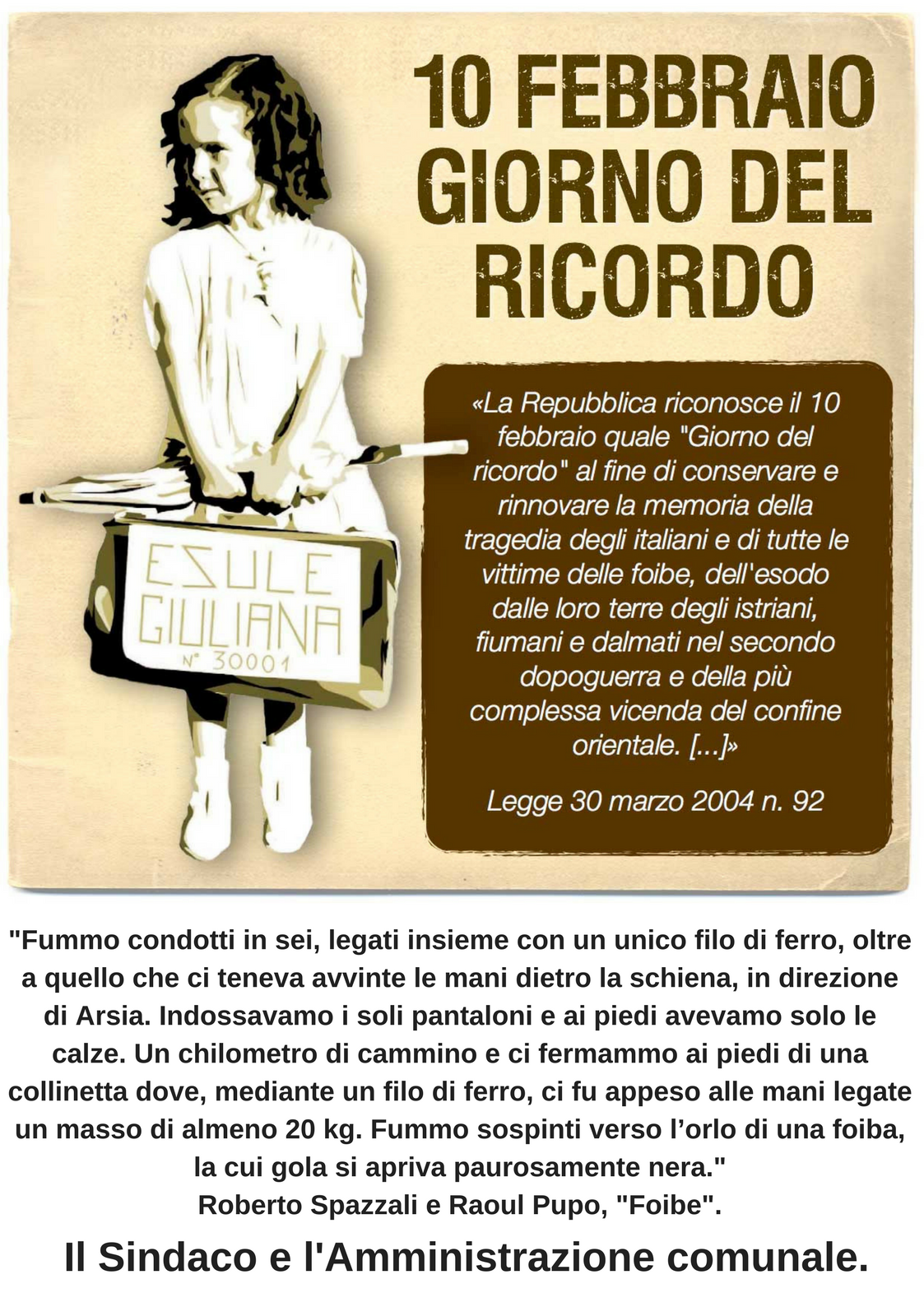 10 Febbraio - Giorno del Ricordo